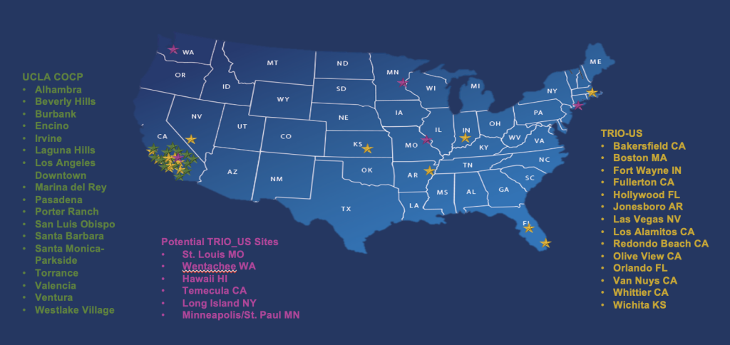 TRIO-US Network Site Map